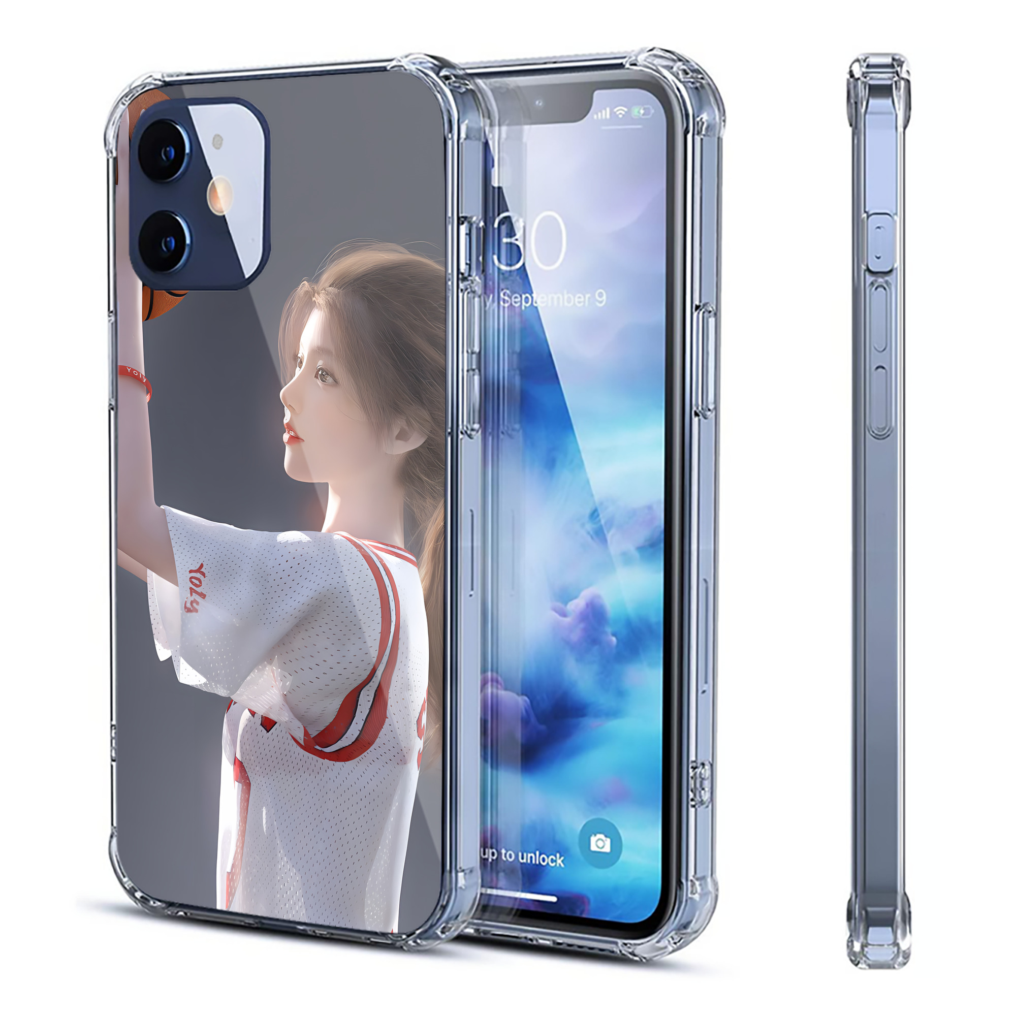 （画像用） SLAM DUNK／スラムダンク 【iPhone 12シリーズ対応】透明スマホケース（クリアソフトケース）